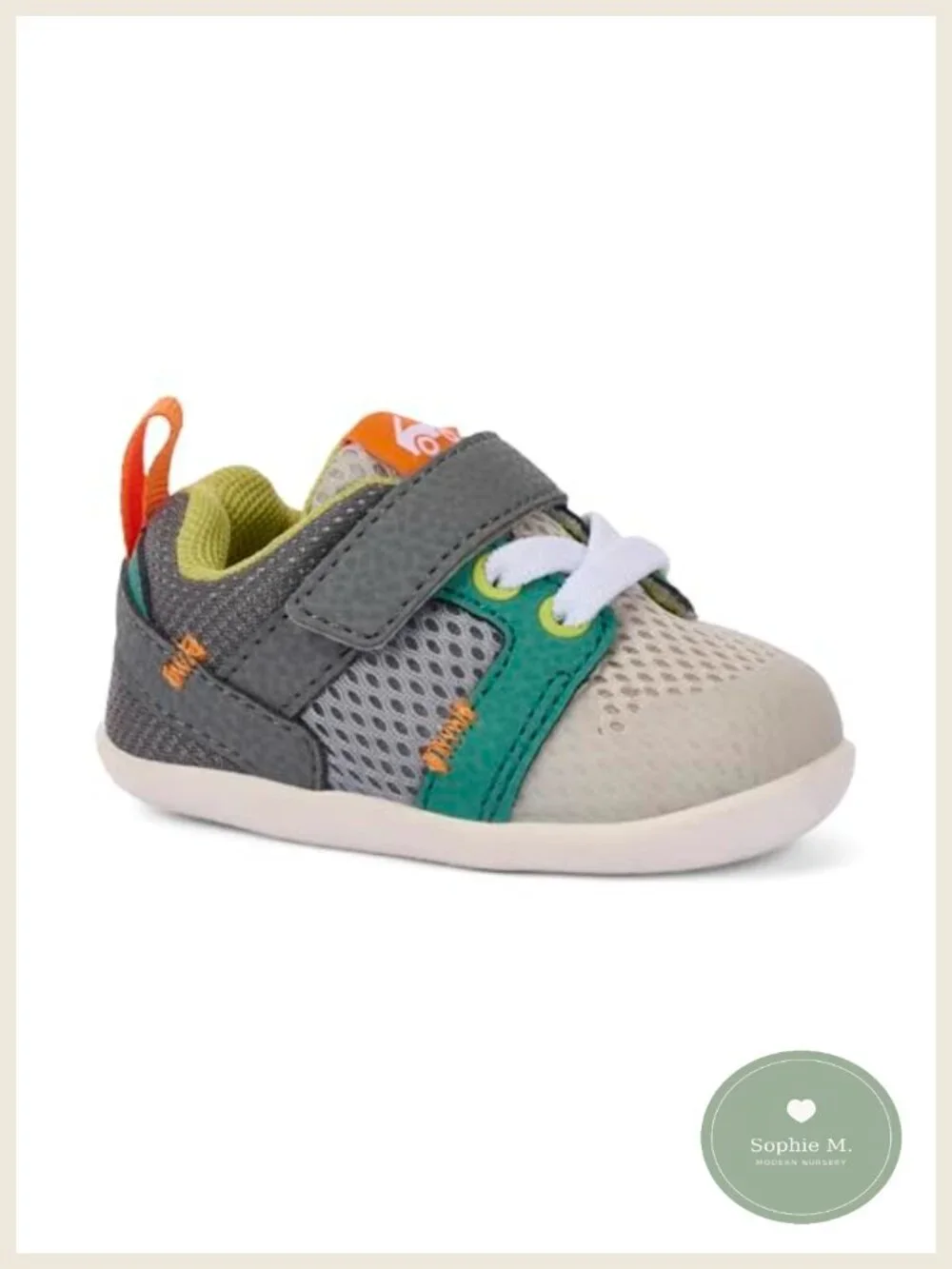 Baby First Walker Athletic Sneaker Slip-Resistant Hook & Loop